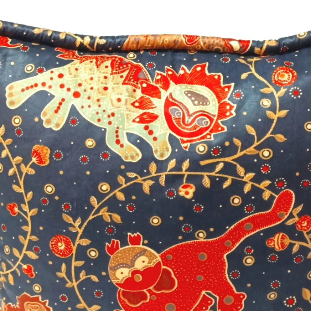 Custom-made Home Decor P. Kaufman China Zoo Cotton Chintz Pillow Chinoiserie